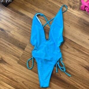 Vibrant Blue One-Piece Swimsuit